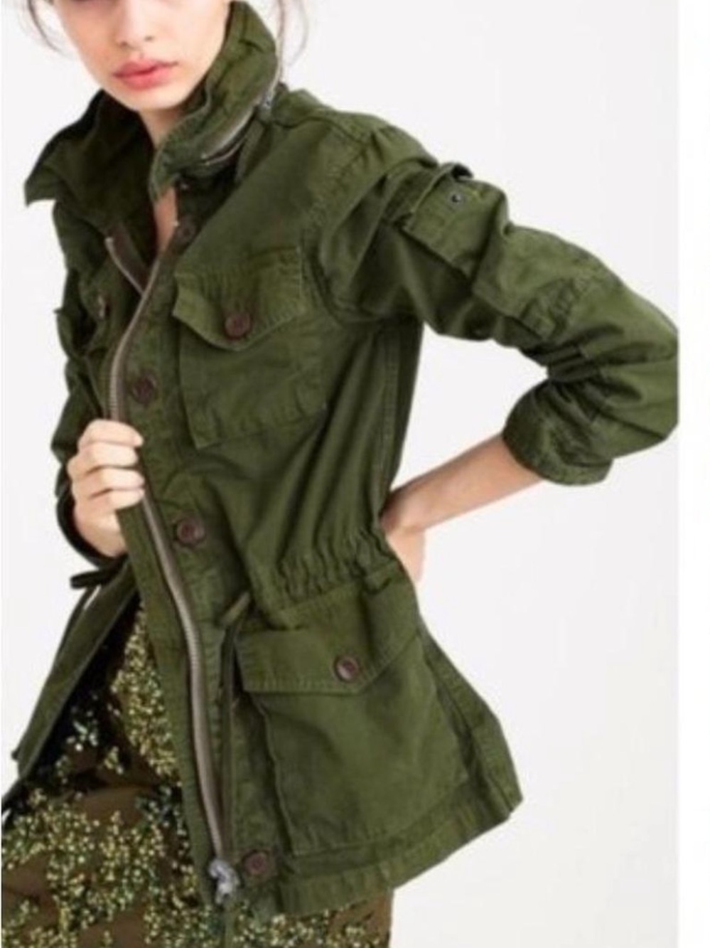 J.CREW Hunter Green Cotton Field
Mechanic Military Utility Jacket E0945
$179 M